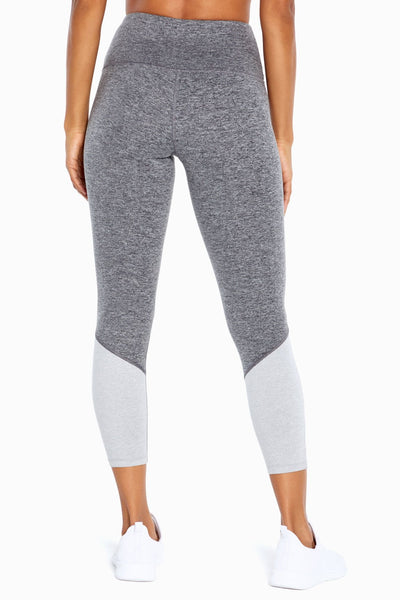 Old Navy High Waisted Grey Color Block Compression Leggings