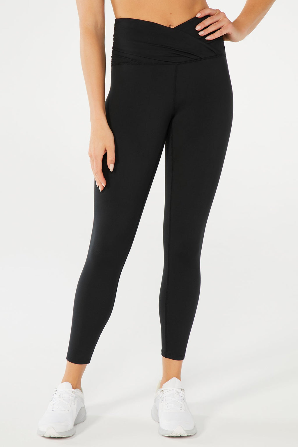 NEW Z by Zobha Women's Shine High Waisted Leggings Size Small $89 Retail