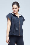 Gwen Reversible Zip Front Hoodie Jacket