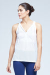 Maines Singlet Henley With Twisted Racerback